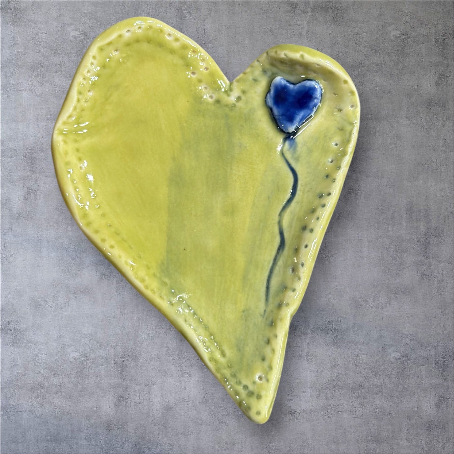 Handmade Porcelain Magnet Heart | Functional Decor