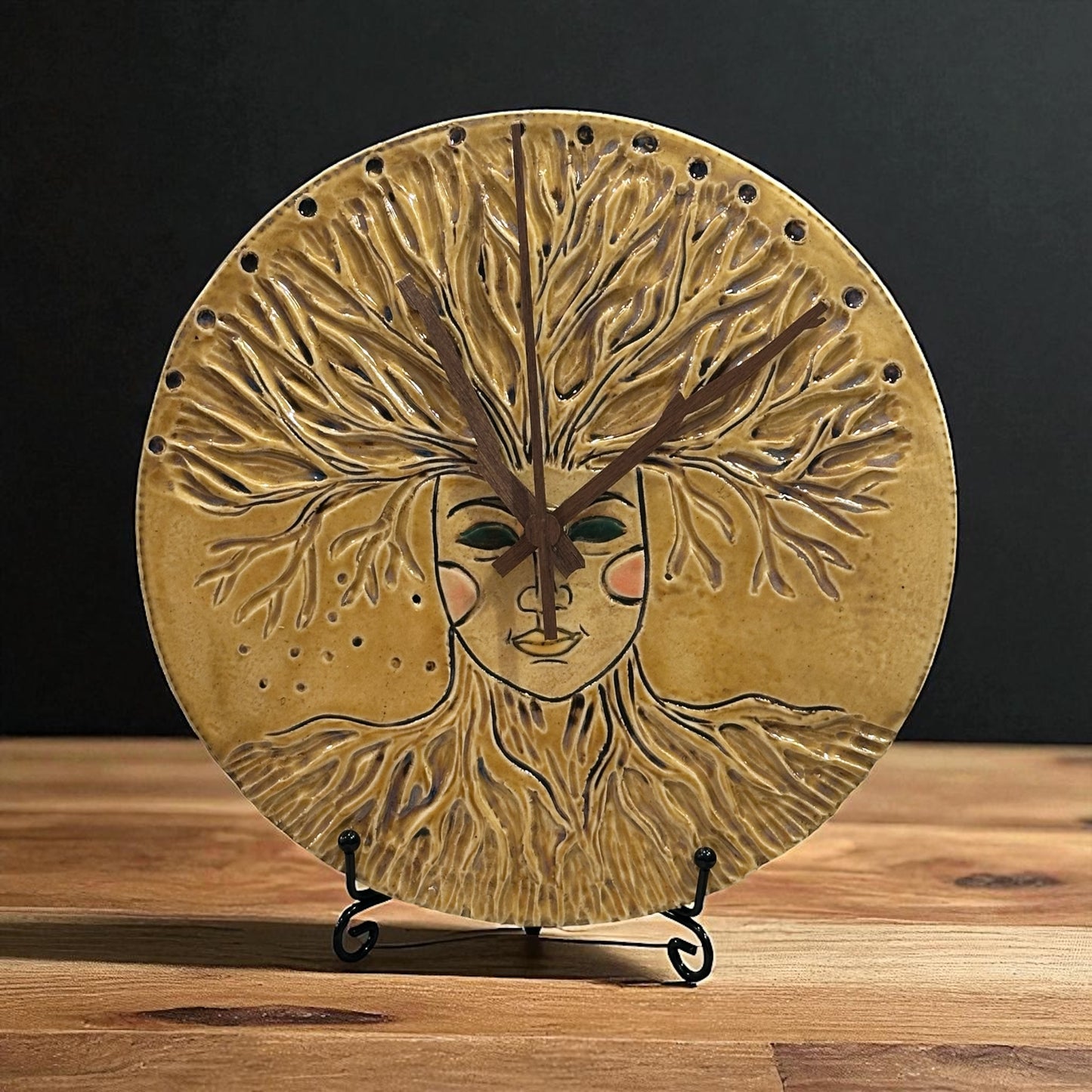 Handmade Ceramic Clock| Tree of Life