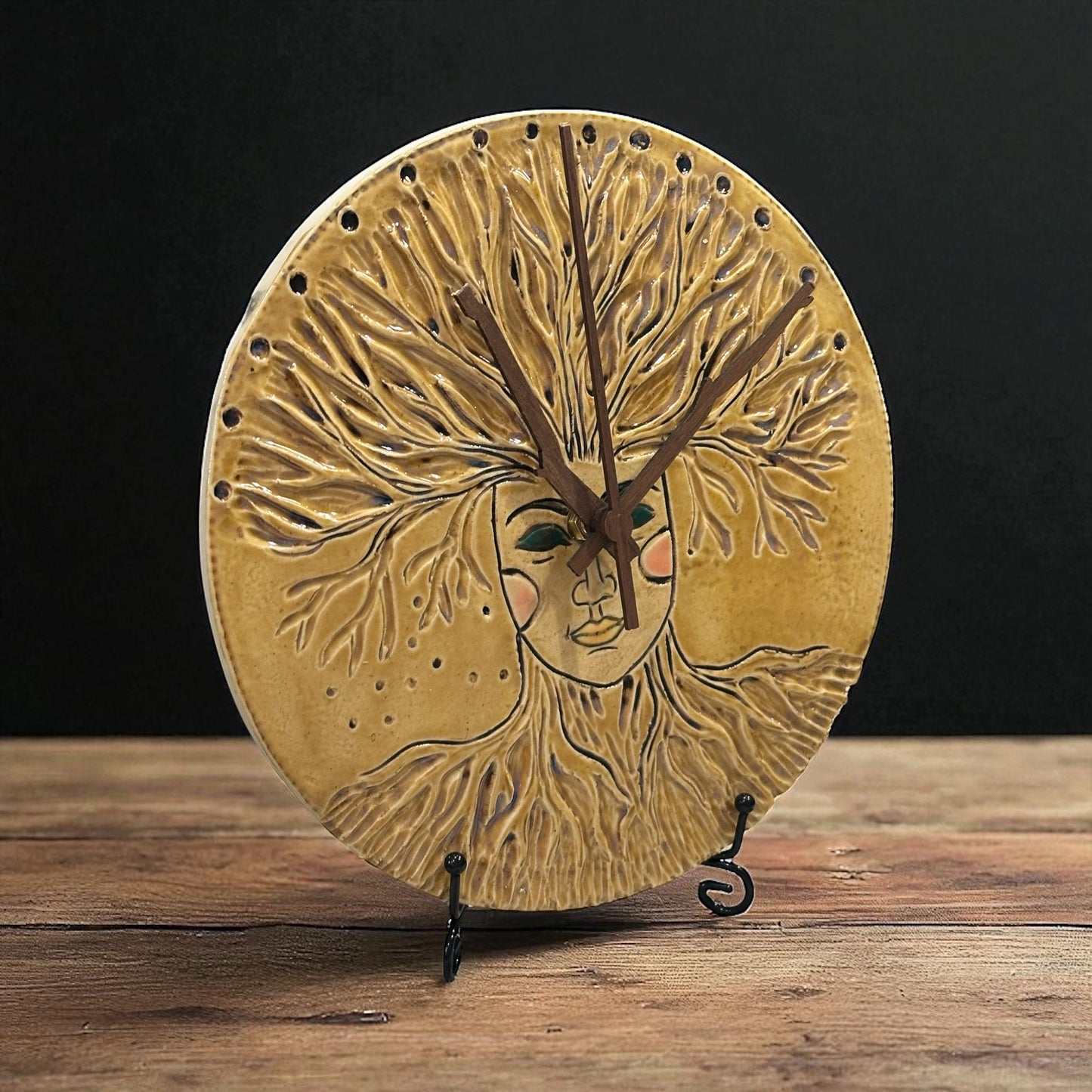 Handmade Ceramic Clock| Tree of Life