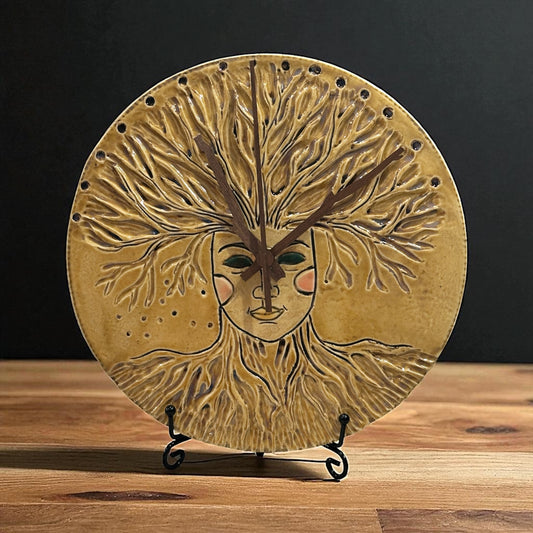 Handmade Ceramic Clock| Tree of Life